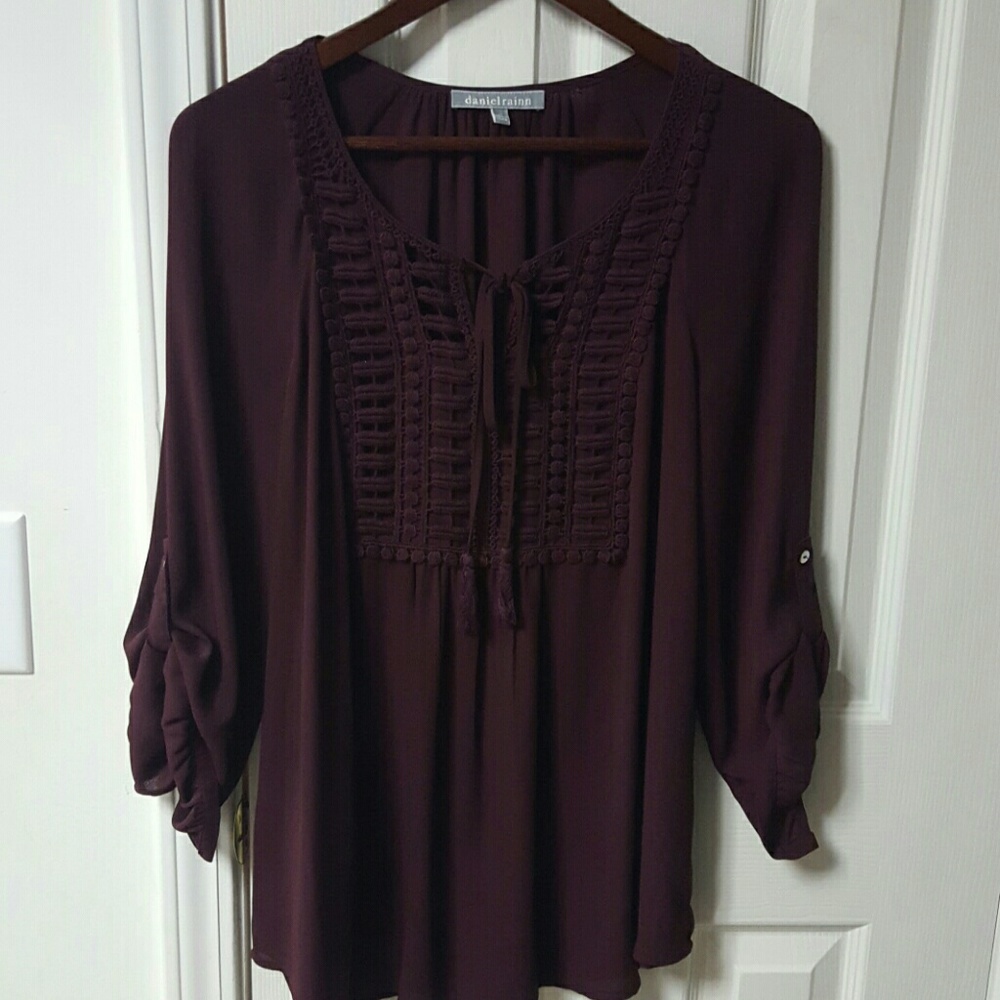 Materniy blouse size M, burgundy